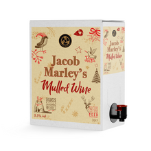 Load image into Gallery viewer, Jacob Marley's Mulled Wine 5.5% 3L Box