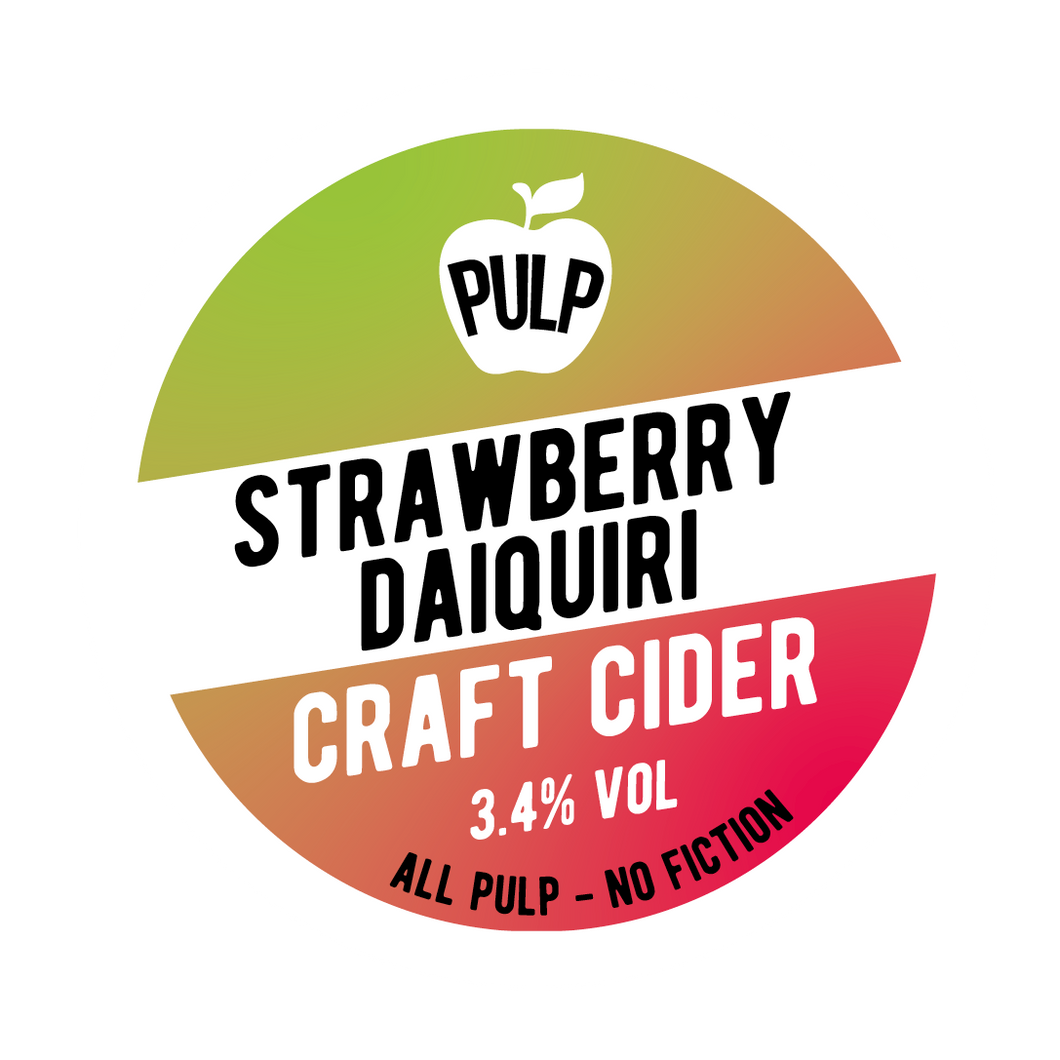 PULP Strawberry Daiquiri Cider 3.4% 20L BIB (35 Pints)